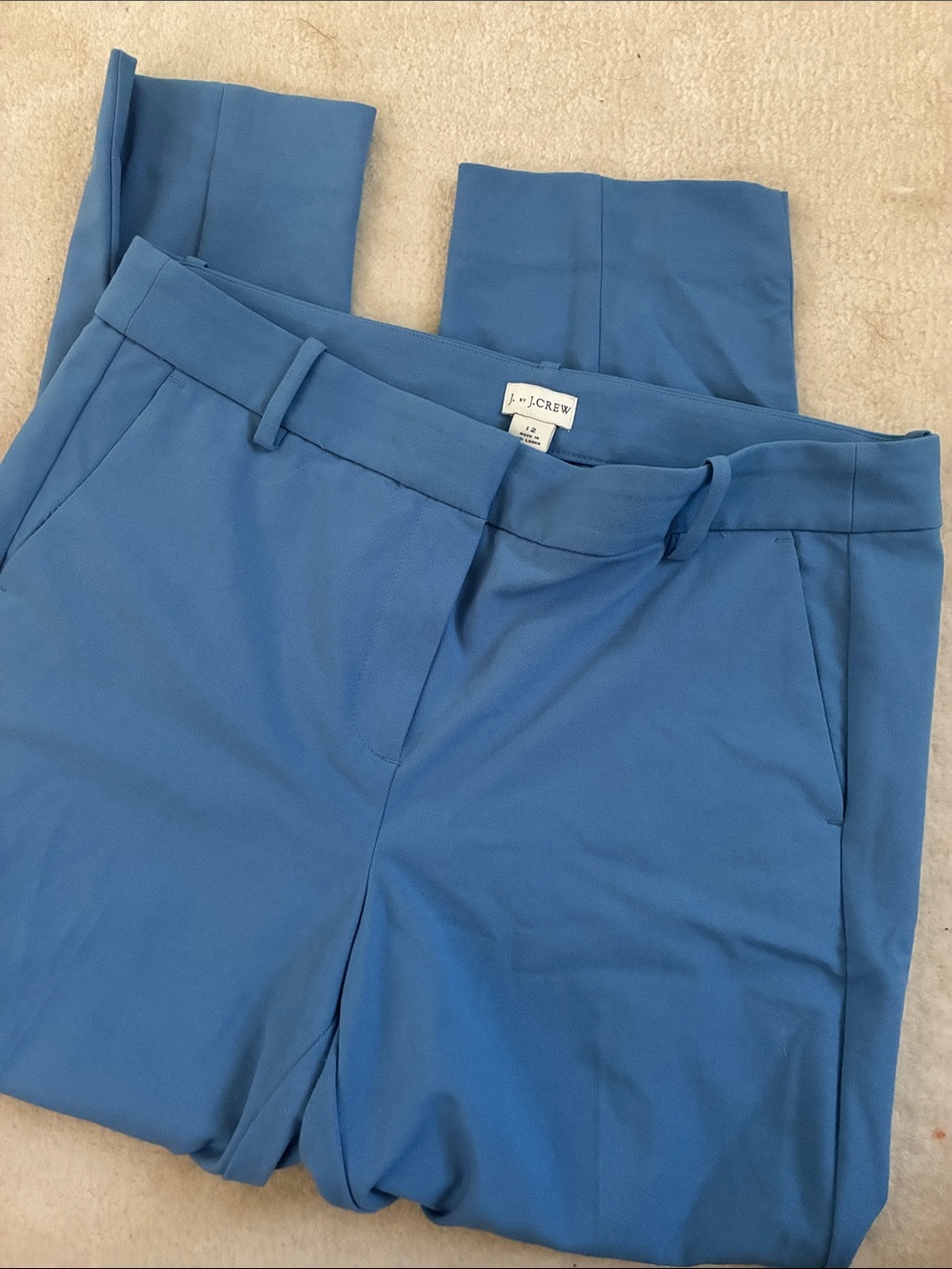 J. Crew Women's Blue Tailored Trousers